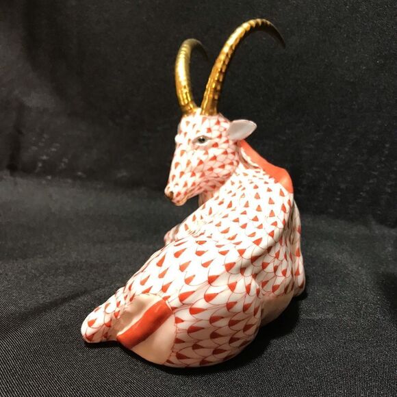 Scully & Scully Herend Porcelain Rust Antelope Handmade Hand Painted Hungary - Picture 3 of 8